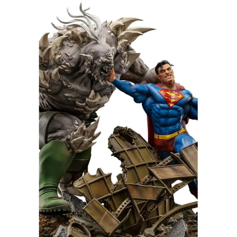Iron Studios Figuras Dc^Figura Superman vs Doomsday – Estatua 1/10 BDS Art Scale de (30 cm)