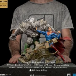 Iron Studios Figuras Dc^Figura Superman vs Doomsday – Estatua 1/10 BDS Art Scale de (30 cm)
