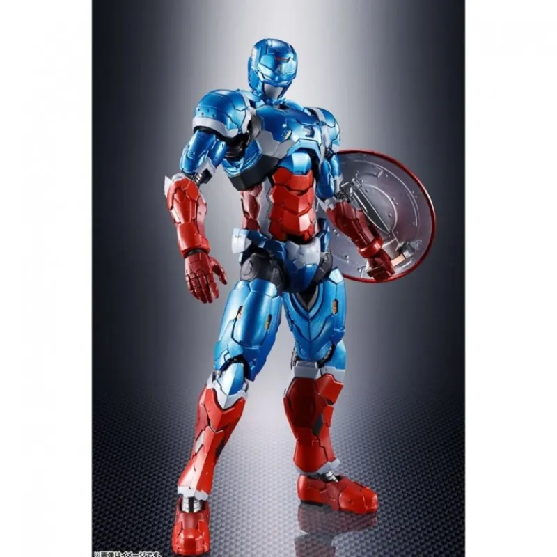Fabricante provisional Superhéroes Marvel|Coleccionismo Marvel^Figura Tamashii Nations TECH-ON Avengers Capitán América 15,5 cm