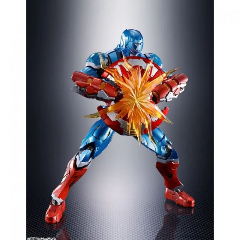 Fabricante provisional Superhéroes Marvel|Coleccionismo Marvel^Figura Tamashii Nations TECH-ON Avengers Capitán América 15,5 cm