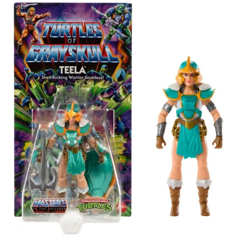 Mattel Las Tortugas Ninja^Figura Teela 14 cm de MOTU x TMNT: Turtles of Grayskull