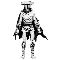 Outlet Figura Teenage Mutant Ninja Turtles Foot Ninja Guard Black & White 18 cm Las Tortugas Ninja