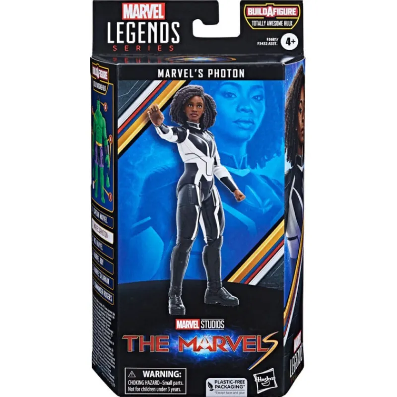 Figura The Marvels Marvel Legends Marvel'S Photon (Baf: Totally Awesome Hulk) 15 Cm Coleccionismo Marvel