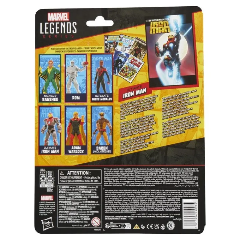 Best Figura Ultimate Iron Man Marvel Legends de 15 cm Superhéroes Marvel|Coleccionismo Marvel