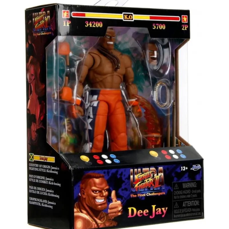 Jada Toys Descuentos Gaming^Figura Ultra Street Fighter II Dee Jay 1/12 de