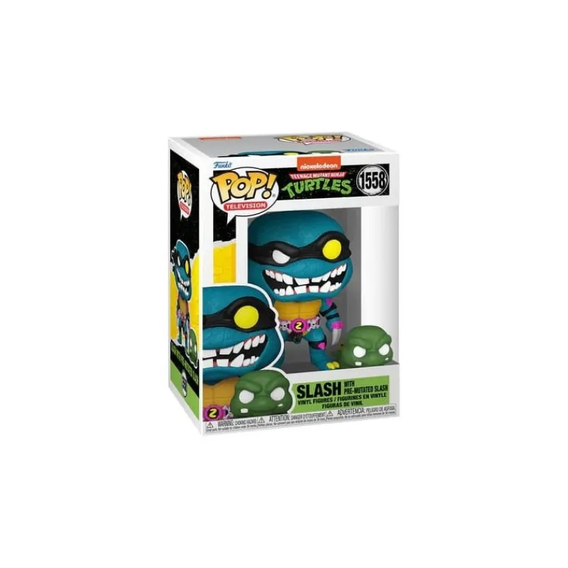 Sale Figura Vinyl Slash & Pre-mutated, Tortugas Ninja POP 9 cm Las Tortugas Ninja