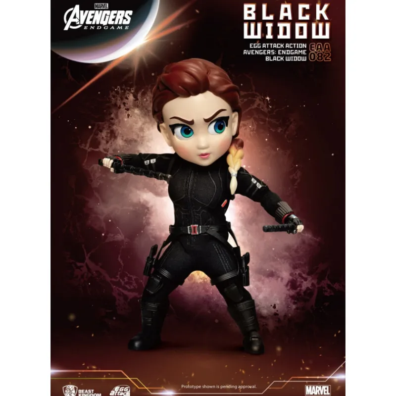 Beast Kingdom Coleccionismo Marvel^Figura Viuda Negra Egg Attack Endgame