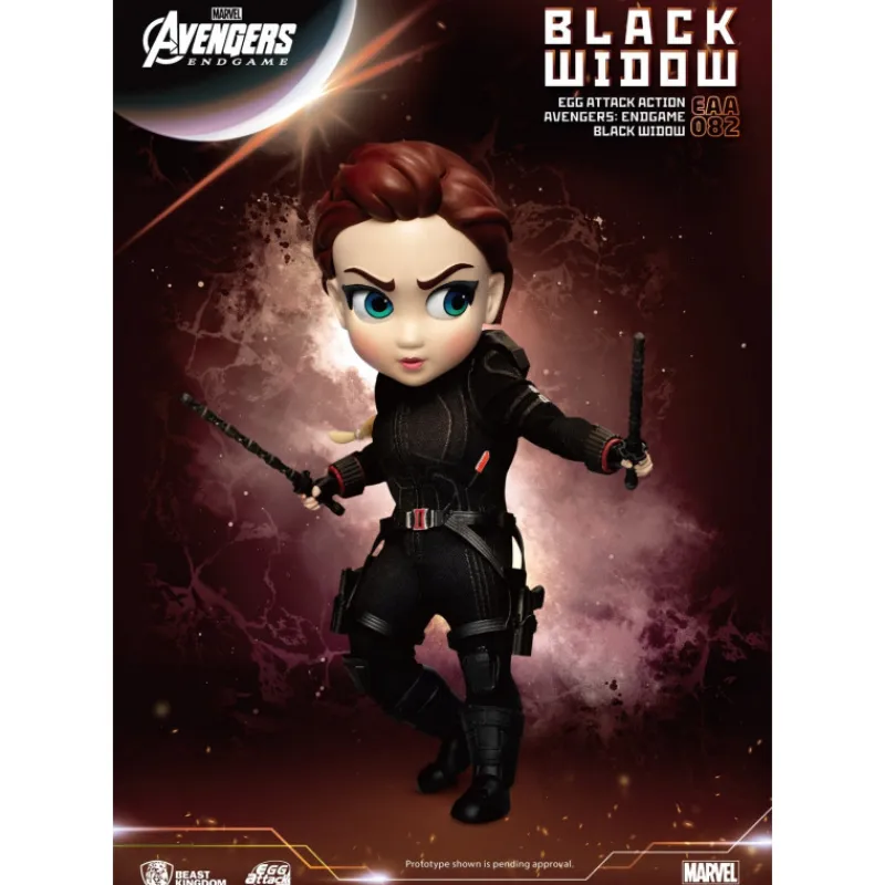 Beast Kingdom Coleccionismo Marvel^Figura Viuda Negra Egg Attack Endgame