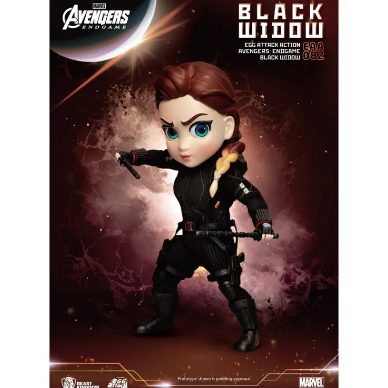 Beast Kingdom Coleccionismo Marvel^Figura Viuda Negra Egg Attack Endgame