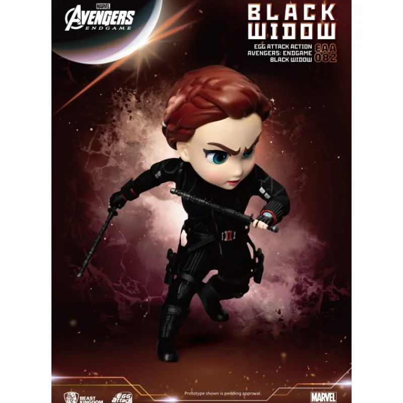 Beast Kingdom Coleccionismo Marvel^Figura Viuda Negra Egg Attack Endgame