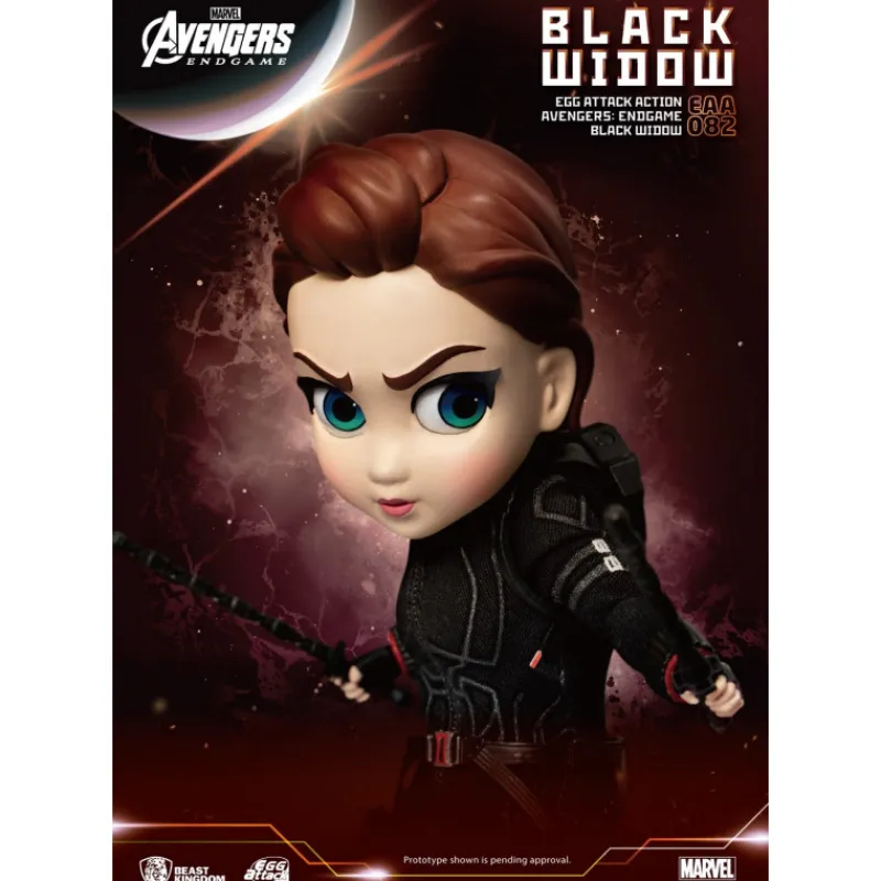 Beast Kingdom Coleccionismo Marvel^Figura Viuda Negra Egg Attack Endgame