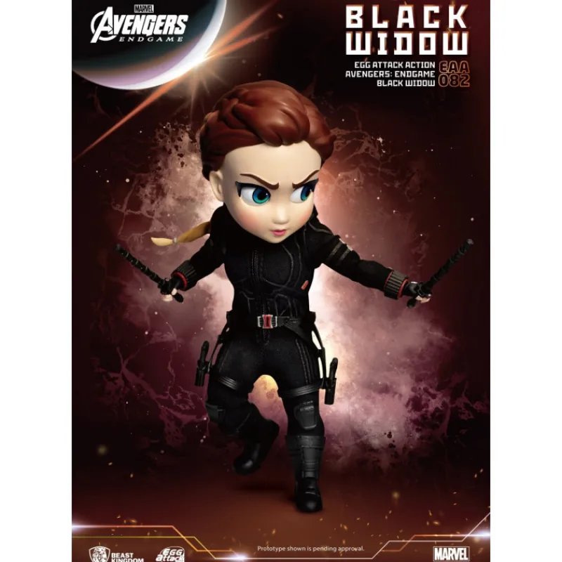 Beast Kingdom Coleccionismo Marvel^Figura Viuda Negra Egg Attack Endgame
