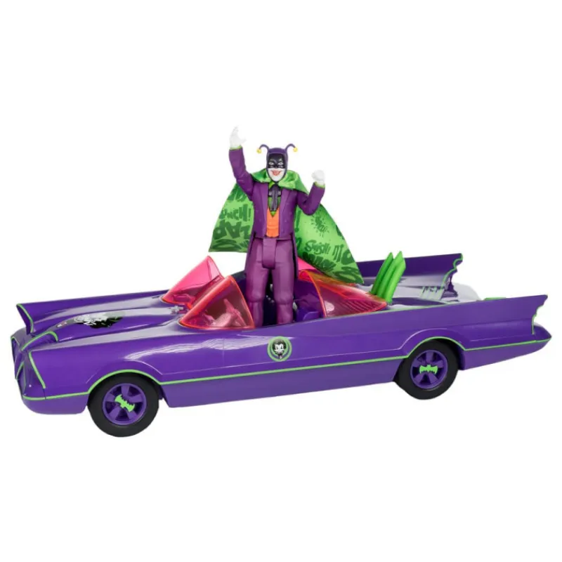 Best Figura Y Vehículo Batman 66 Batmobil With Joker (Gold Label) Dc Retro Figuras Dc