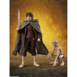 Bandai Figuras El Señor De Los Anillos ^Figuras de El Señor de los Anillos de Frodo Baggins & Gollum de S.H. Figuarts