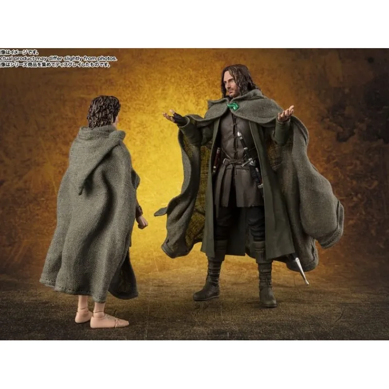 Bandai Figuras El Señor De Los Anillos ^Figuras de El Señor de los Anillos de Frodo Baggins & Gollum de S.H. Figuarts