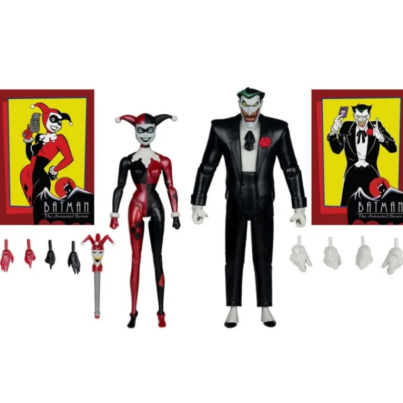 Hot Figuras Harley Quinn & The Joker 18 cm DC Direct Gold Label Regalos De Villanos Dc|Figuras Dc