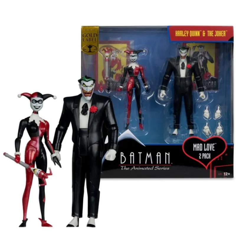 Hot Figuras Harley Quinn & The Joker 18 cm DC Direct Gold Label Regalos De Villanos Dc|Figuras Dc