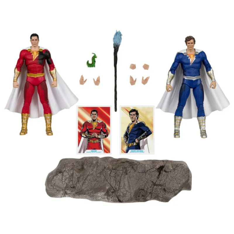 Online Figuras Paquete De 2 Shazam (Battle Damage) & Freddie Freeman (Gold Label) 18 Cm Dc Multiverse Figuras Dc