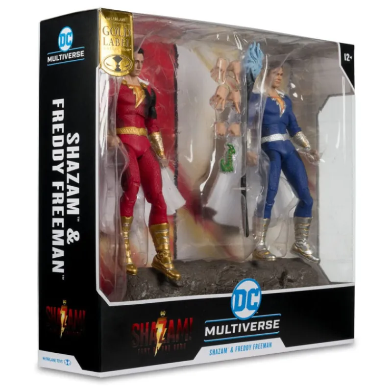 Online Figuras Paquete De 2 Shazam (Battle Damage) & Freddie Freeman (Gold Label) 18 Cm Dc Multiverse Figuras Dc