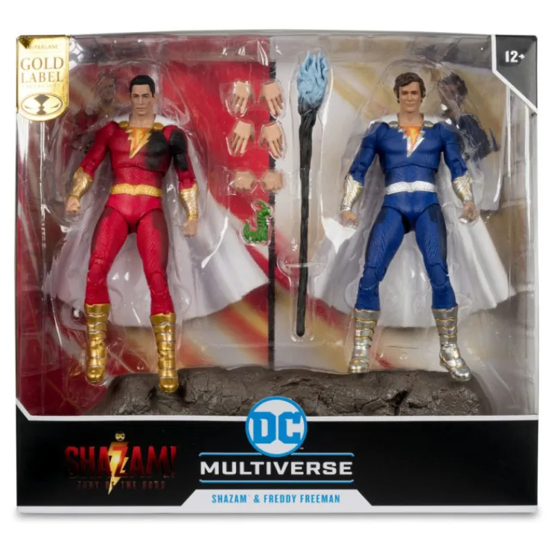 Online Figuras Paquete De 2 Shazam (Battle Damage) & Freddie Freeman (Gold Label) 18 Cm Dc Multiverse Figuras Dc