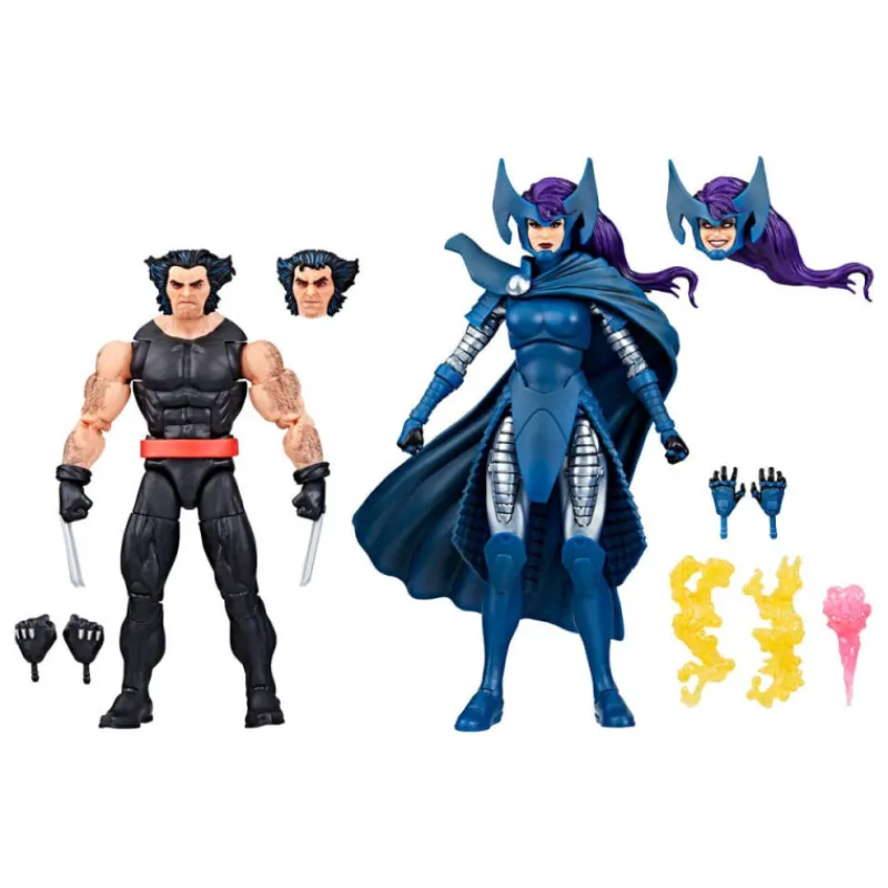 Best Figuras Wolverine 50Th Anniversary Marvel Legends Wolverine & Psylocke 15 Cm Coleccionismo Marvel