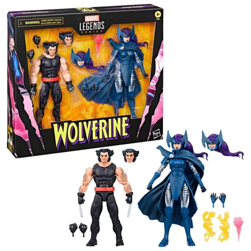 Best Figuras Wolverine 50Th Anniversary Marvel Legends Wolverine & Psylocke 15 Cm Coleccionismo Marvel