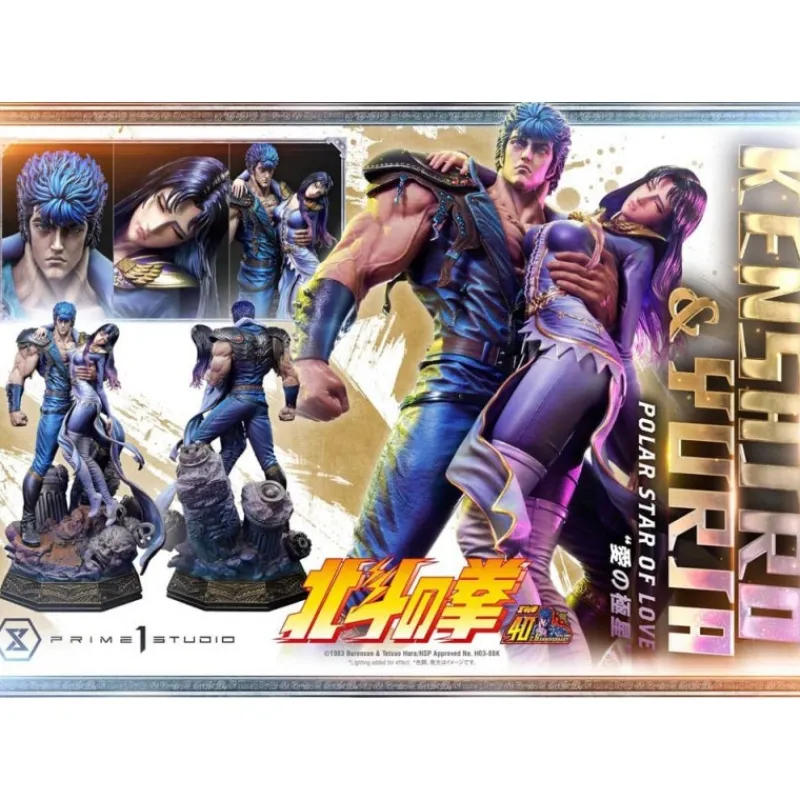 Prime 1 Studio Figuras^Fist of the North Star Estatua Kenshiro & Yuria Bonus Version 71 cm