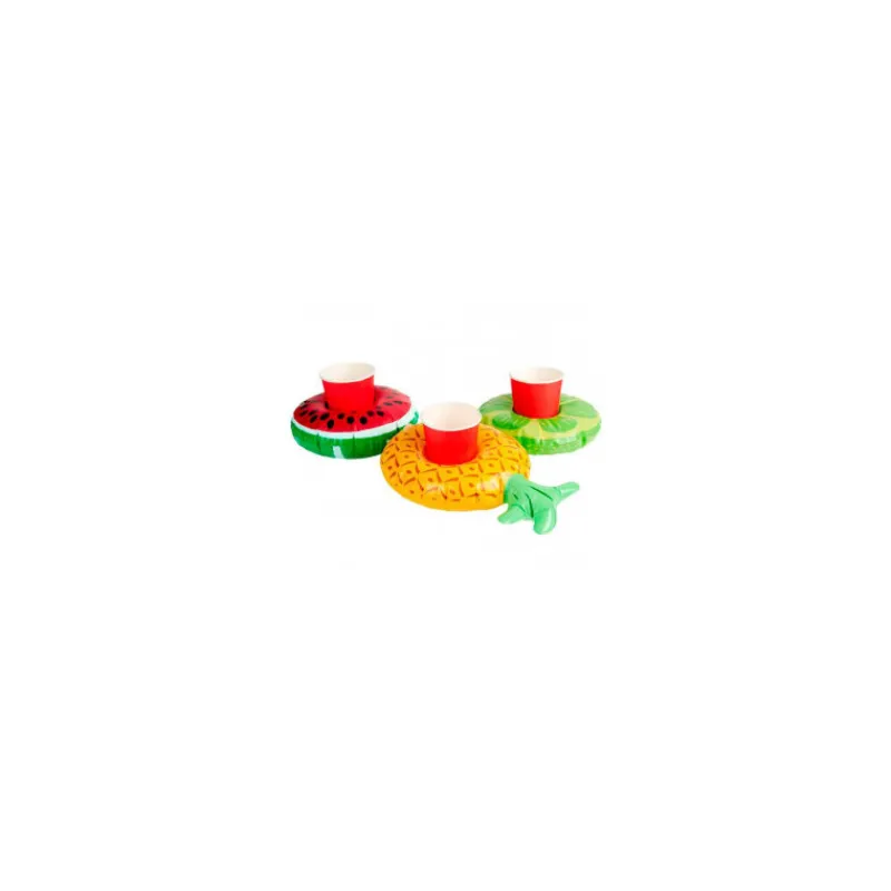 Sale Fruta inflabe porta bebidas en 3 modelos surtidos de 20 cm Complementos Para Disfraces|Disfraces Unisex