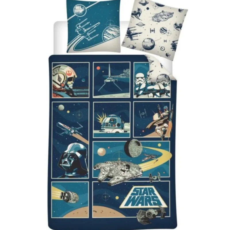 New Import Star Wars Hogar^Funda Nórdica de Algodón Star Wars Retro 140x200cm