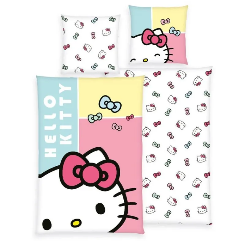 Clearance Funda Nórdica Hello Kitty Bow 135x200 cm 100% Algodón Niños Ropa Y Téxtil: Cosas Que Ponerse Para Niños