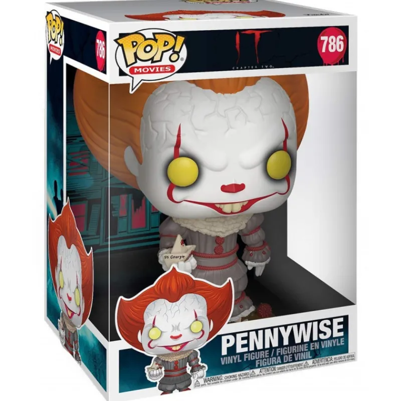 Funko Pennywise It Y Stephen King |Funkos De Miedo^Pop! Gigante It Pennywise con Barco 25 cm