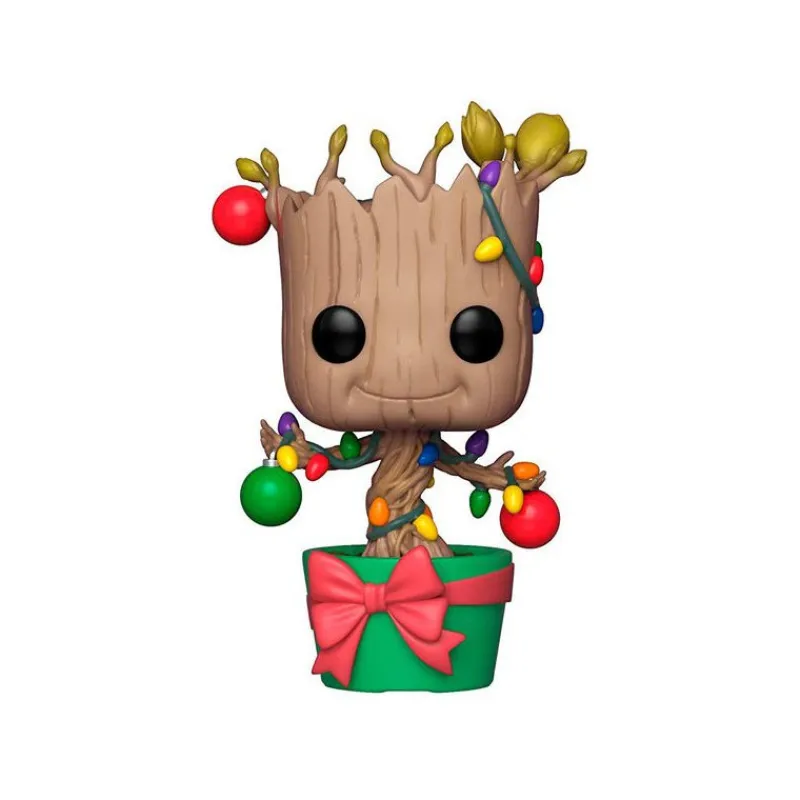 Pop! Groot Edición Navidad con adornos y luces Superhéroes Marvel|Funko Marvel