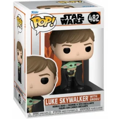 Funko The Mandalorian|Regalos Star Wars Por Personaje ^Pop! Luke Skywalker con Baby Yoda The Mandalorian