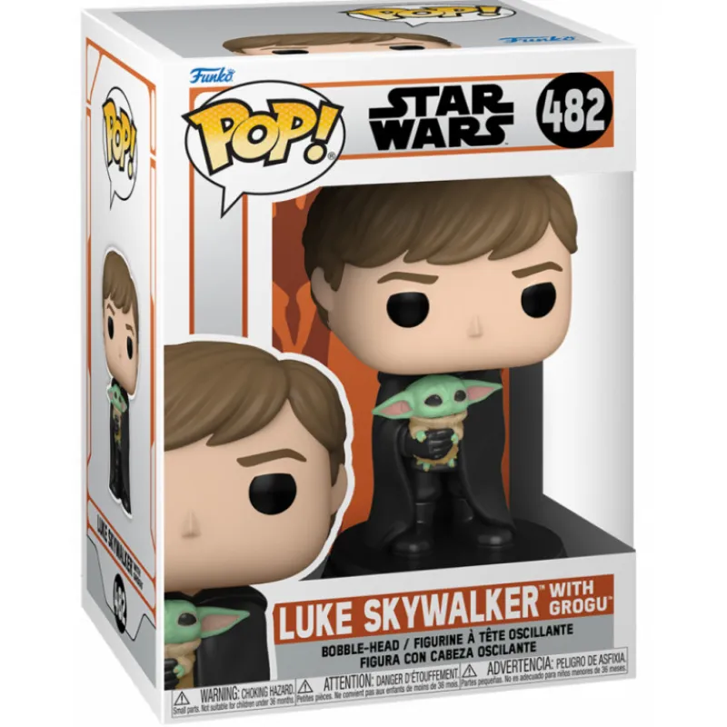 Funko The Mandalorian|Regalos Star Wars Por Personaje ^Pop! Luke Skywalker con Baby Yoda The Mandalorian