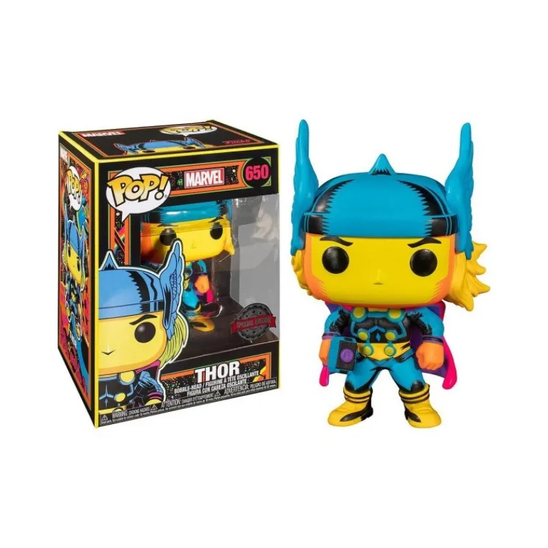 New Pop Marvel Black Light Thor 9 cm Superhéroes Marvel|Funko Marvel