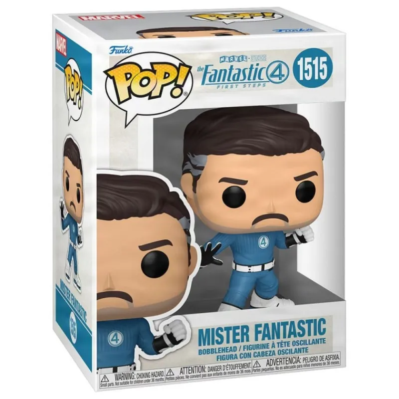 Funko Superhéroes Marvel|Funko Marvel^POP! Marvel Mister Fantastic Los Cuatro Fantásticos.