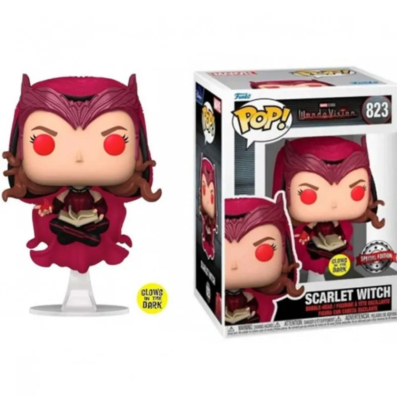 Funko Coleccionismo Marvel|Funko Marvel^Pop Marvel WandaVision Bruja Escarlata Glow
