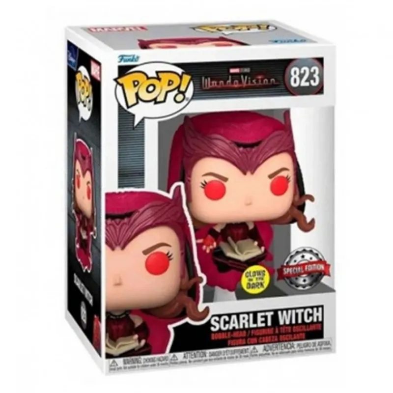 Funko Coleccionismo Marvel|Funko Marvel^Pop Marvel WandaVision Bruja Escarlata Glow