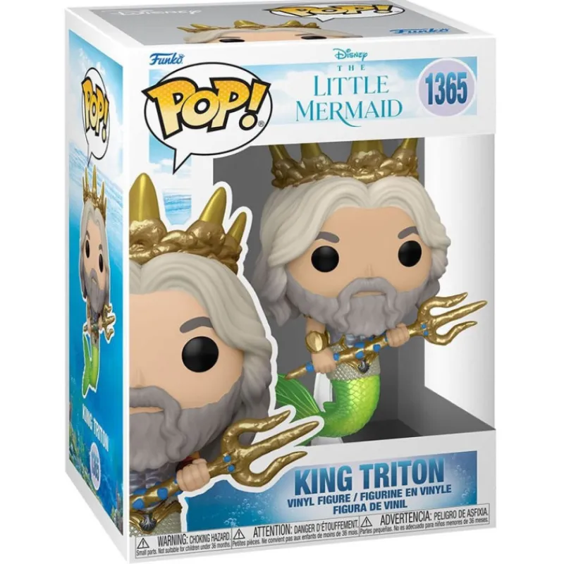 Outlet Pop! Rey Tritón La Sirenita Películas Y Personajes De Disney ·La Sirenita Ariel Y Flounder|Funko Pop Disney