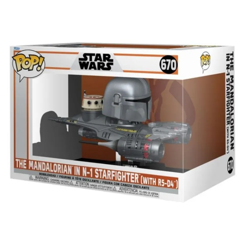 Clearance Pop Rides Mandaloriano en N-1 Starfighter Funko Pop Star Wars|Complementos Star Wars