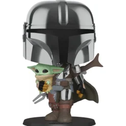 Discount Pop! The Mandalorian con Baby Yoda 25 cm Regalos De Otras Series|The Mandalorian