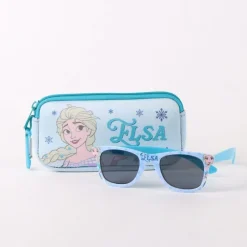 Discount Gafas de Sol Frozen con Funda Protectora Azul Disney Para Niñas|Accesorios Para El Pelo, Gafas De Sol Y Kits De Belleza Infantiles