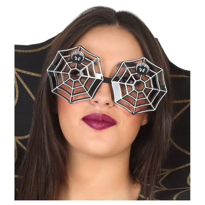 Disfrazzes Antifaces Y Gafas Para Disfraces|Accesorios Halloween Y Terror ^Gafas de Telaraña