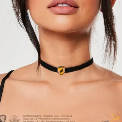 Cinereplicas Hufflepuff^Gargantilla terciopelo Harry Potter Hufflepuff