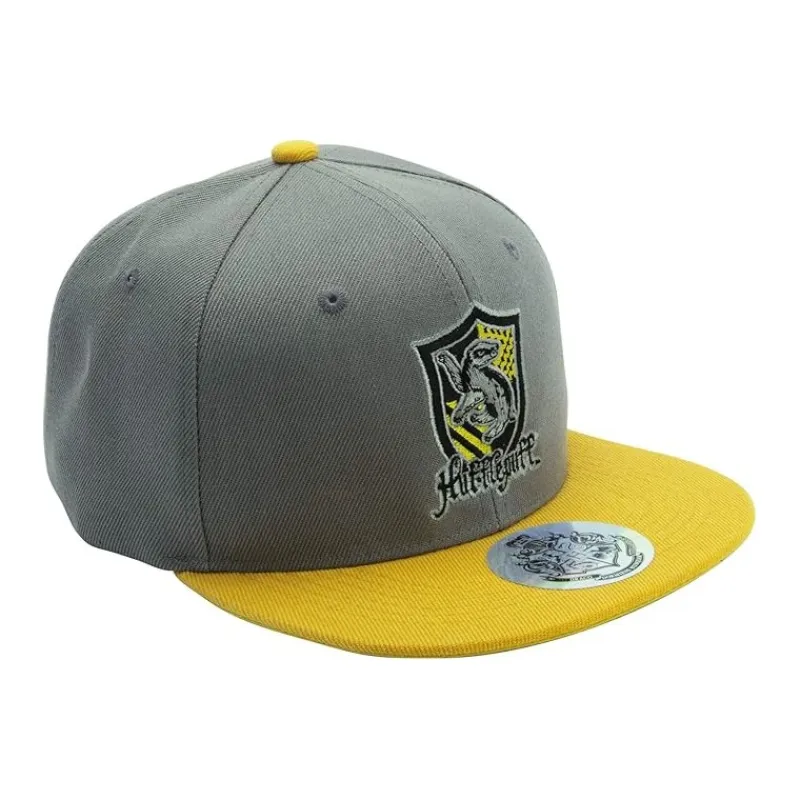 Gorra Harry Potter Snapback Gris y Amarillo Hufflepuff Hufflepuff