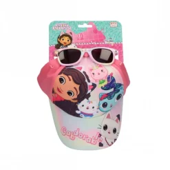 Cerdá Kids Accesorios Para El Pelo, Gafas De Sol Y Kits De Belleza Infantiles |Gabby'S Dollhouse^Gorra Infantil y Gafas de Sol Gabby's Dollhouse, Rosa 53 cm