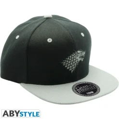 Abystyle Juego De Tronos Y La Casa Del Dragón ^Gorra Juego De Tronos Snapback Negra y Gris Stark
