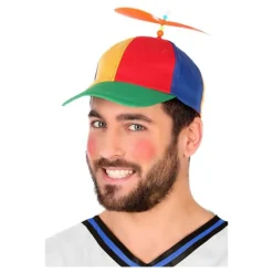 Disfrazzes Complementos Para Disfraces^Gorra Multicolor con Hélice