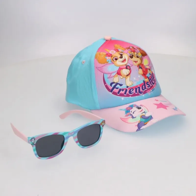 New Gorra y Gafas de Sol Paw Patrol Skye 53cm Rosa Accesorios Para El Pelo, Gafas De Sol Y Kits De Belleza Infantiles |Patrulla Canina