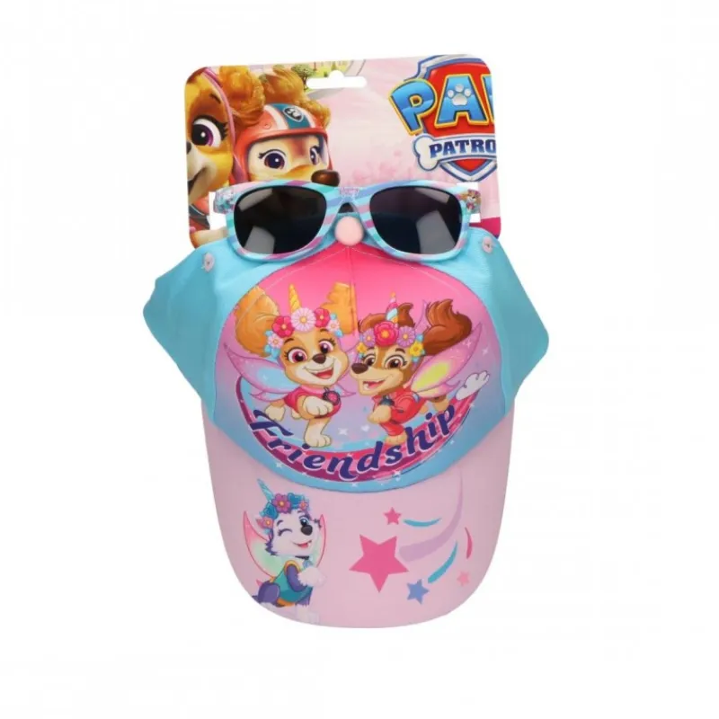 New Gorra y Gafas de Sol Paw Patrol Skye 53cm Rosa Accesorios Para El Pelo, Gafas De Sol Y Kits De Belleza Infantiles |Patrulla Canina